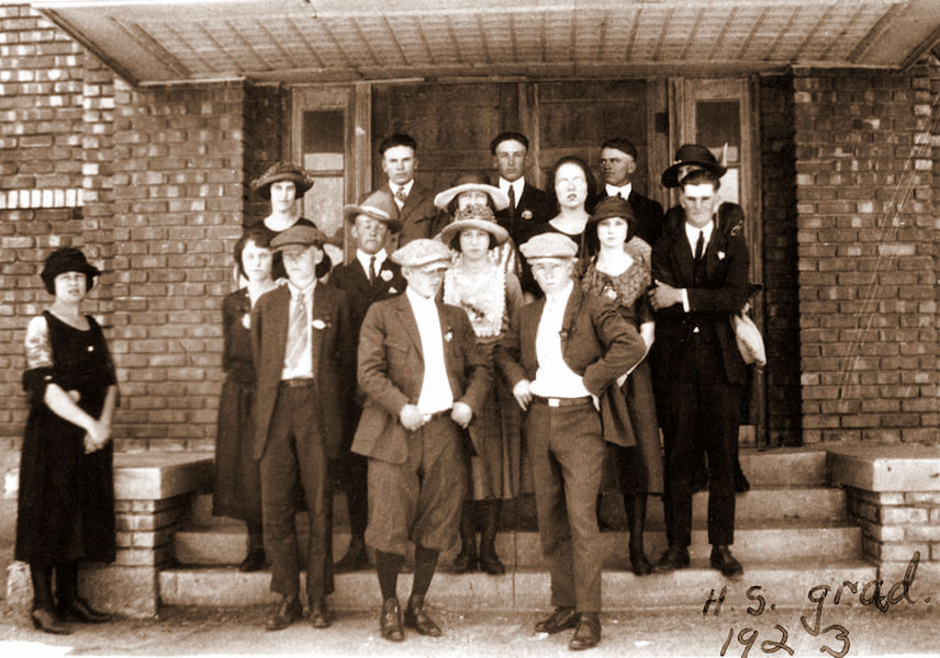 The Abernathy H.S. graduation class, 1923